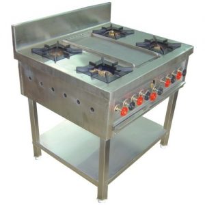 SS Four Burner Range